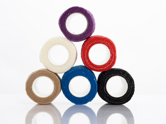 6 Rolls Tattoo Grip Tape, Versatile Self Adhesive Bandage Wrap